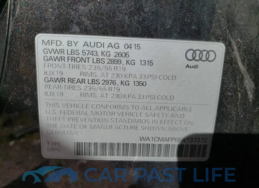 WA1CMAFP6FA137372# 13