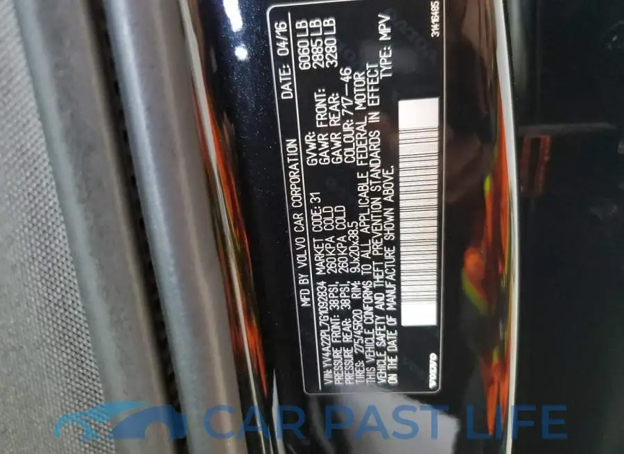 YV4A22PL7G1092834# 13