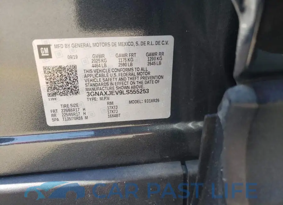 3GNAXJEV9LS555253# 13