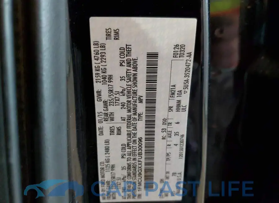 1FMCU9GXXFUB30096# 13