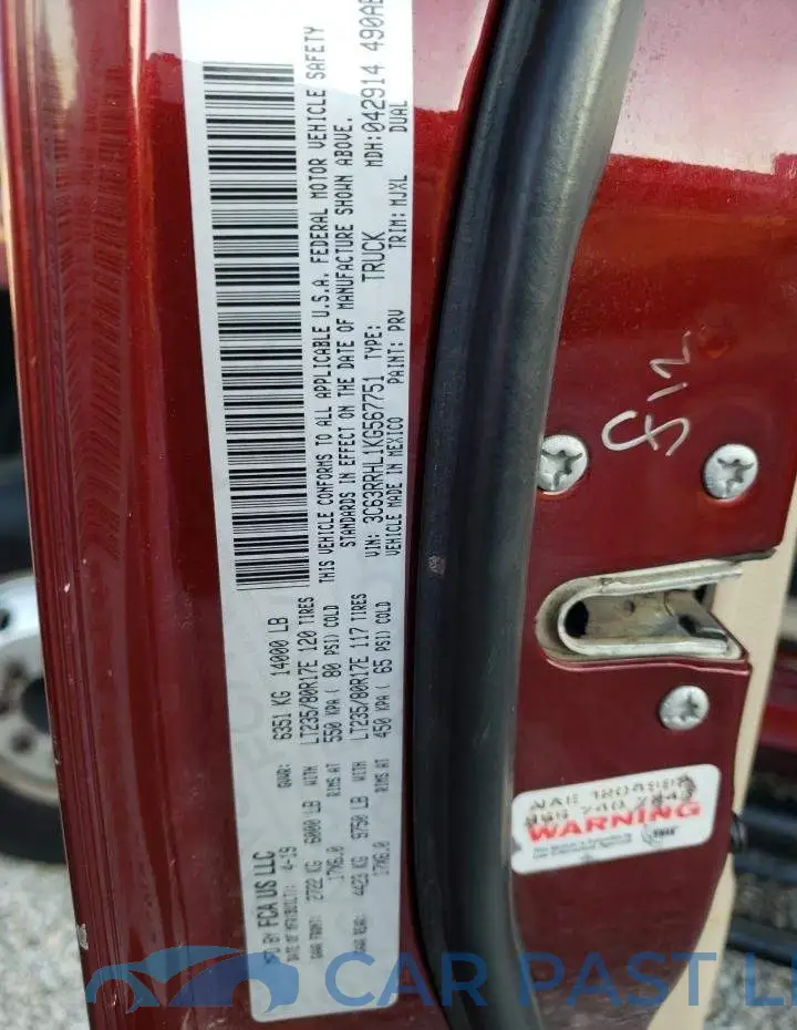 3C63RRHL1KG567751# 12