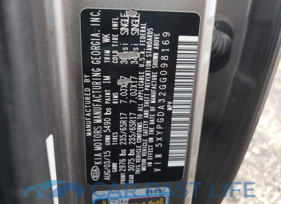 5XYPGDA32GG098169# 13