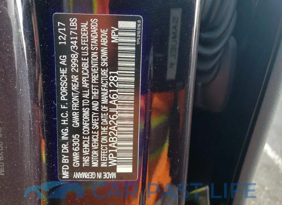 WP1AB2A26JLA61281# 14
