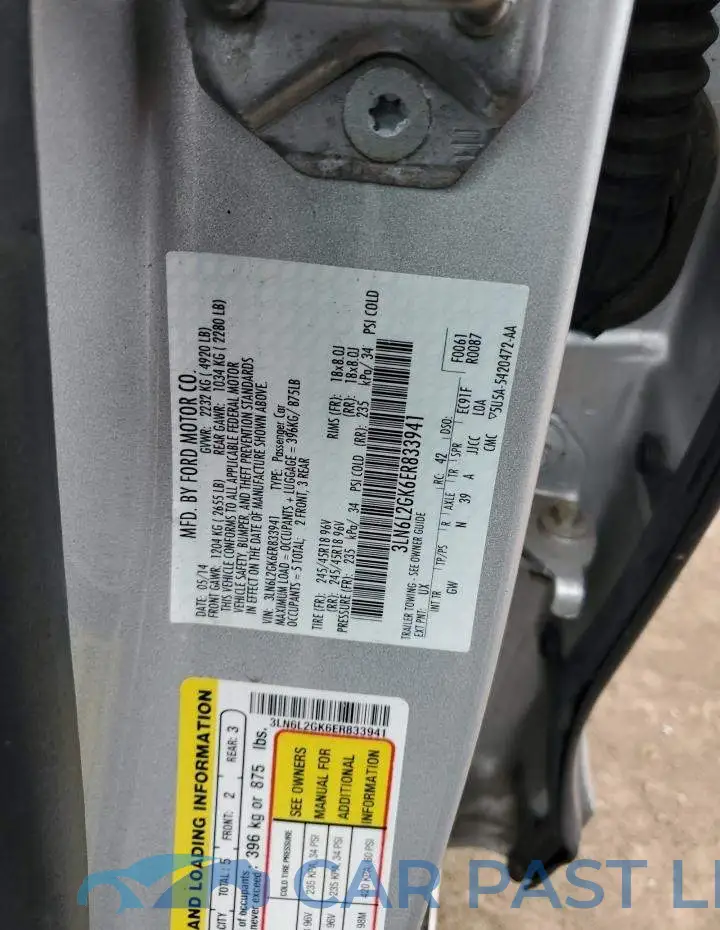 3LN6L2GK6ER833941# 12