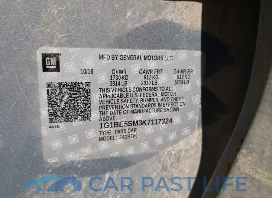 1G1BE5SM3K7117324# 13
