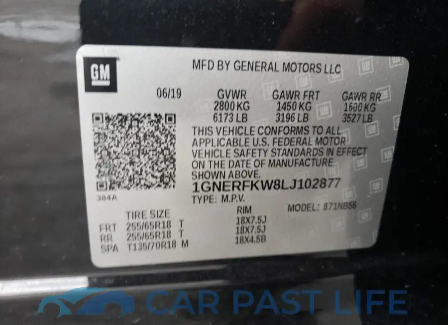 1GNERFKW8LJ102877# 13