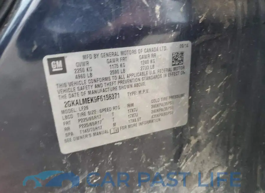2GKALMEK9F6158371# 13