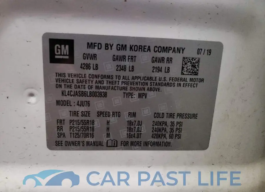 KL4CJASB6LB003938# 13