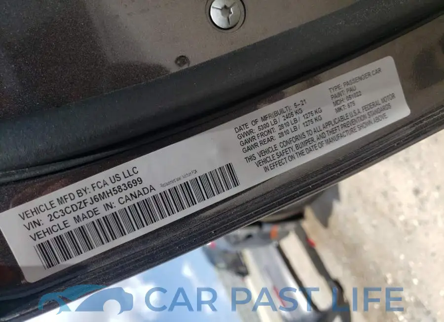 2C3CDZFJ6MH583699# 13