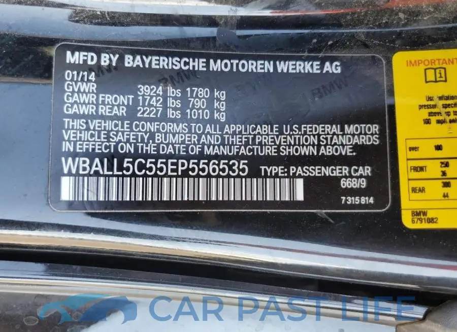 WBALL5C55EP556535# 12