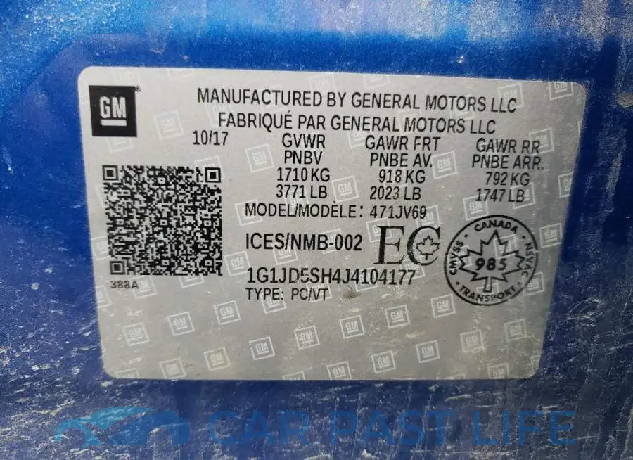1G1JD5SH4J4104177# 13