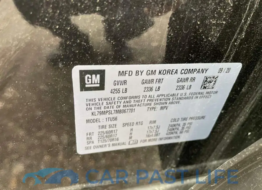 KL79MPSL7MB067701# 10