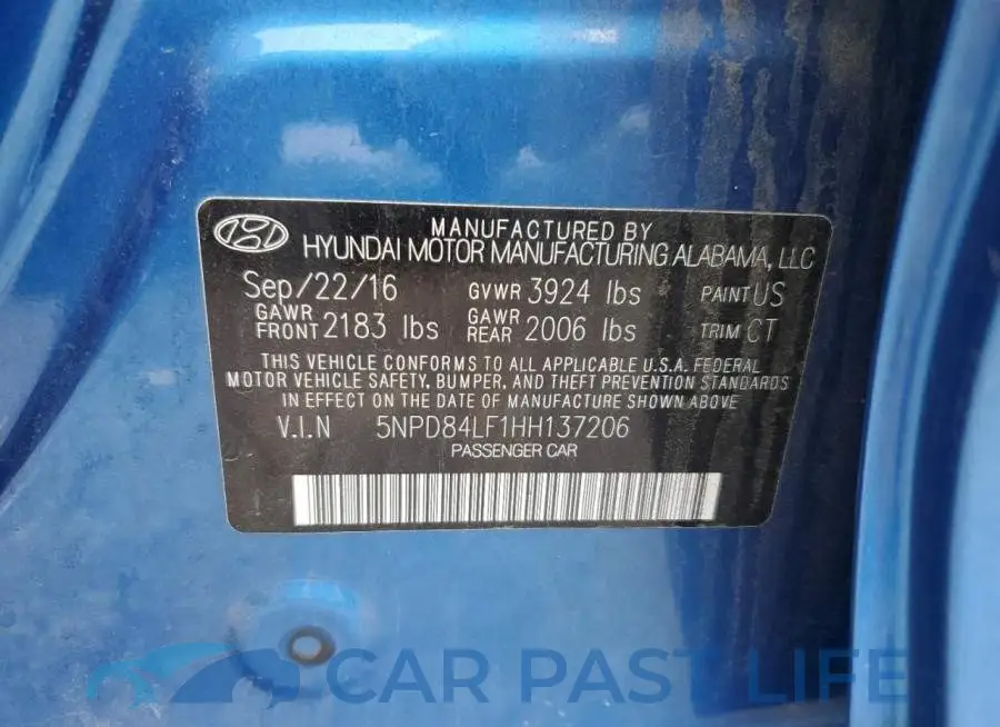 5NPD84LF1HH137206# 12