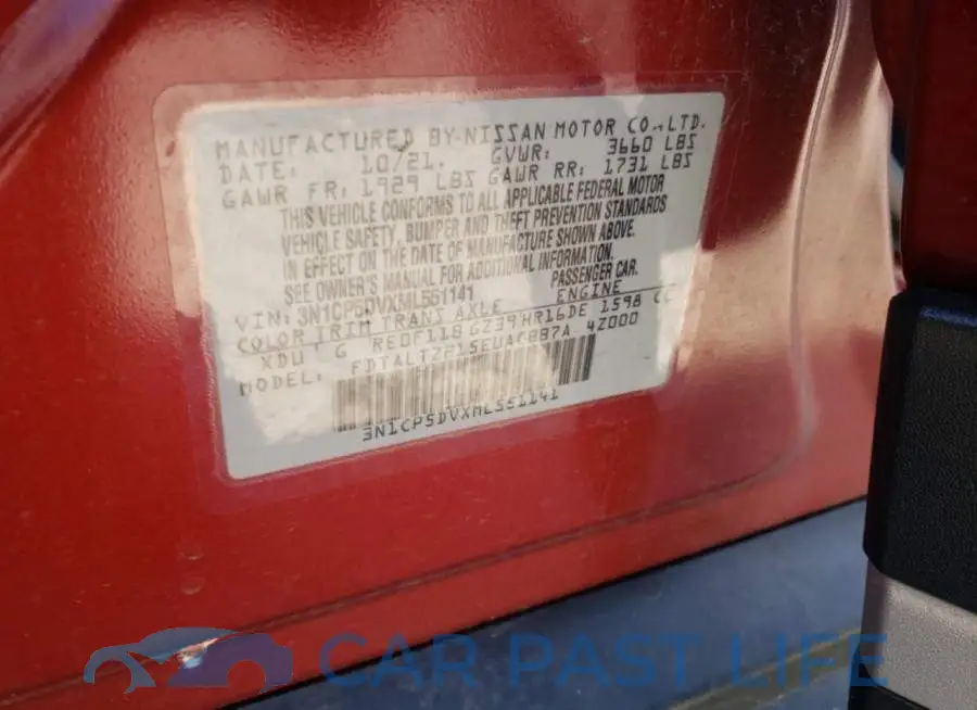 3N1CP5DVXML551141# 14
