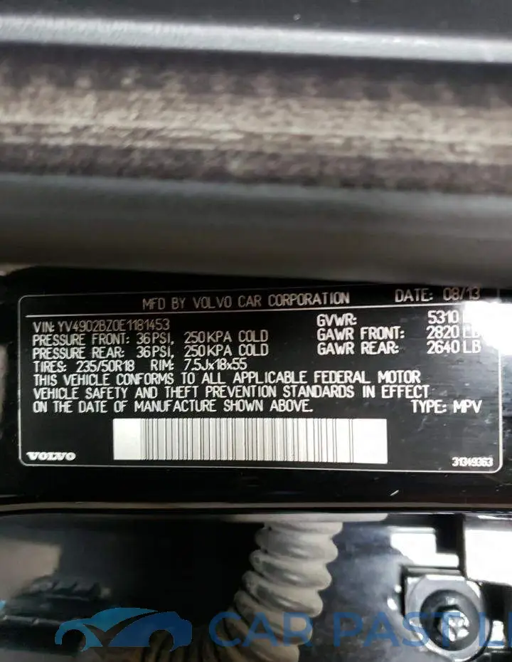 YV4902BZ0E1181453# 12