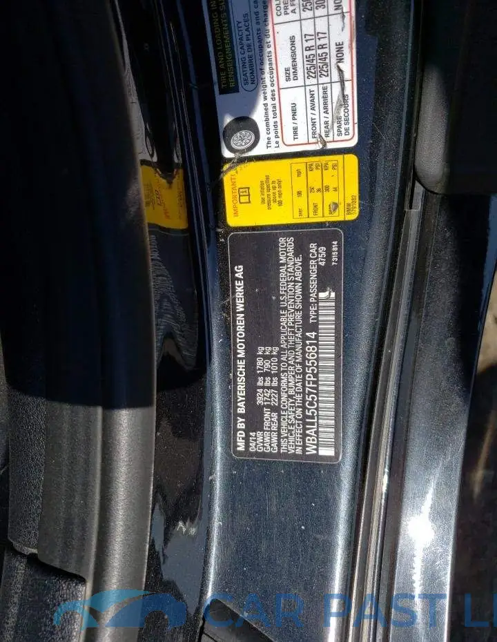 WBALL5C57FP556814# 12