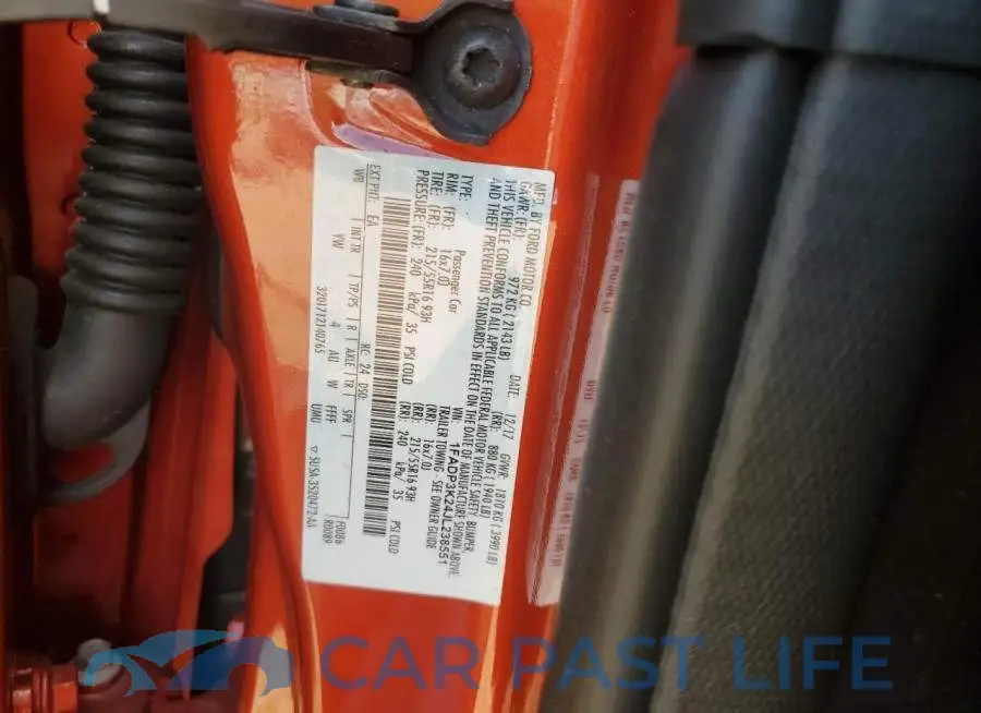 1FADP3K24JL238551# 12