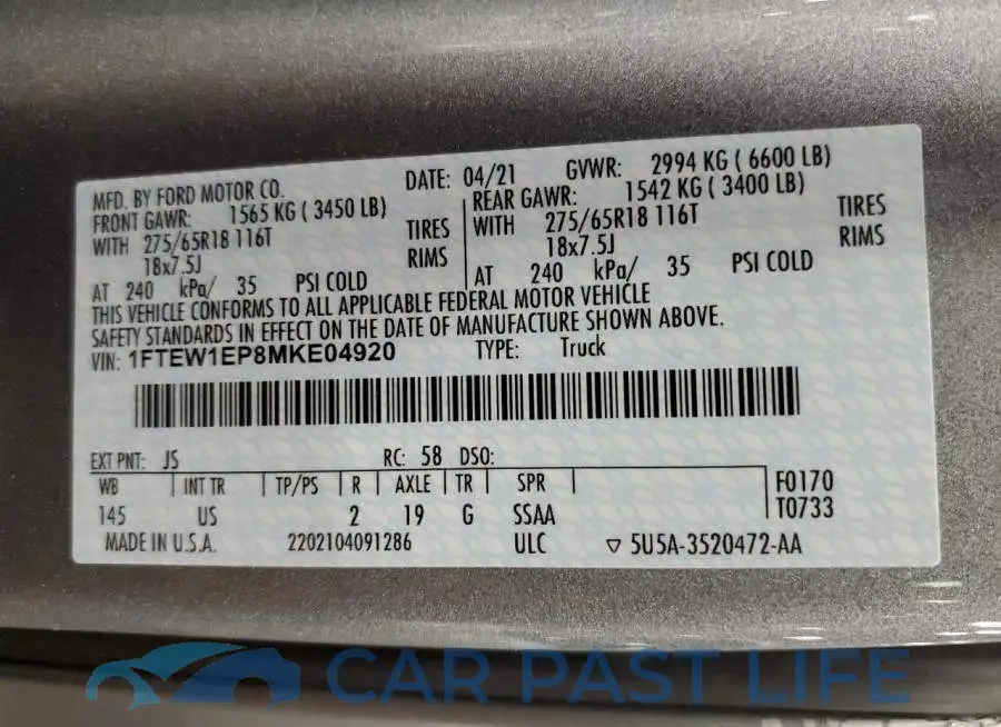 1FTEW1EP8MKE04920# 12