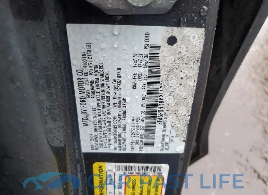 3FA6P0HD8KR113099# 12