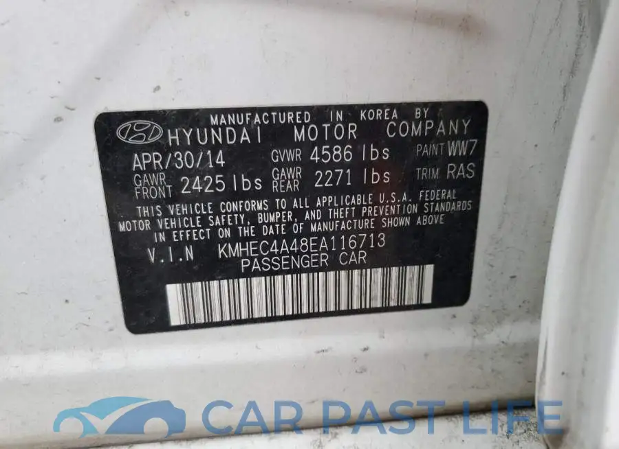KMHEC4A48EA116713# 12