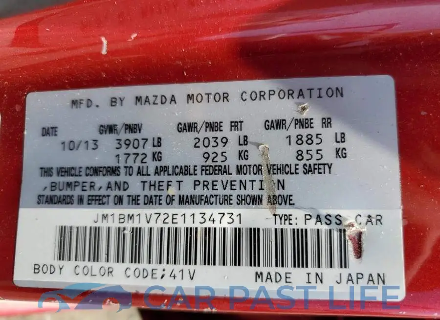JM1BM1V72E1134731# 12