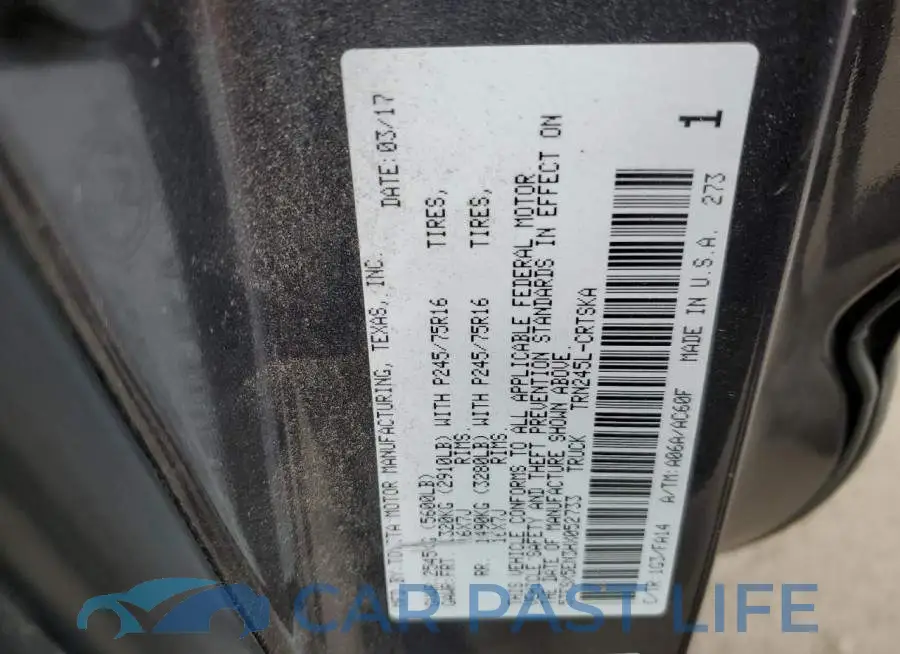 5TFSX5EN3HX052733# 12