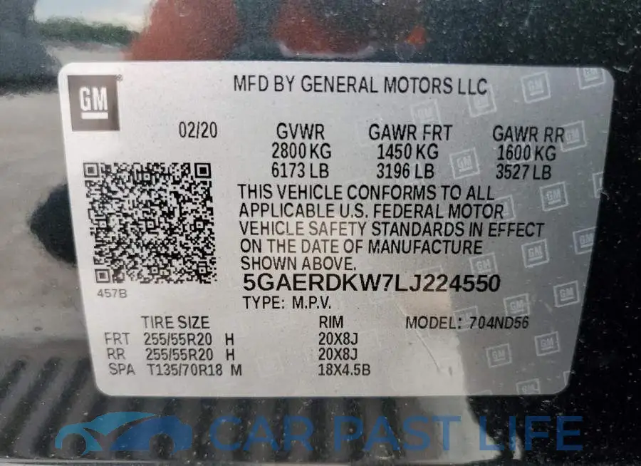 5GAERDKW7LJ224550# 14