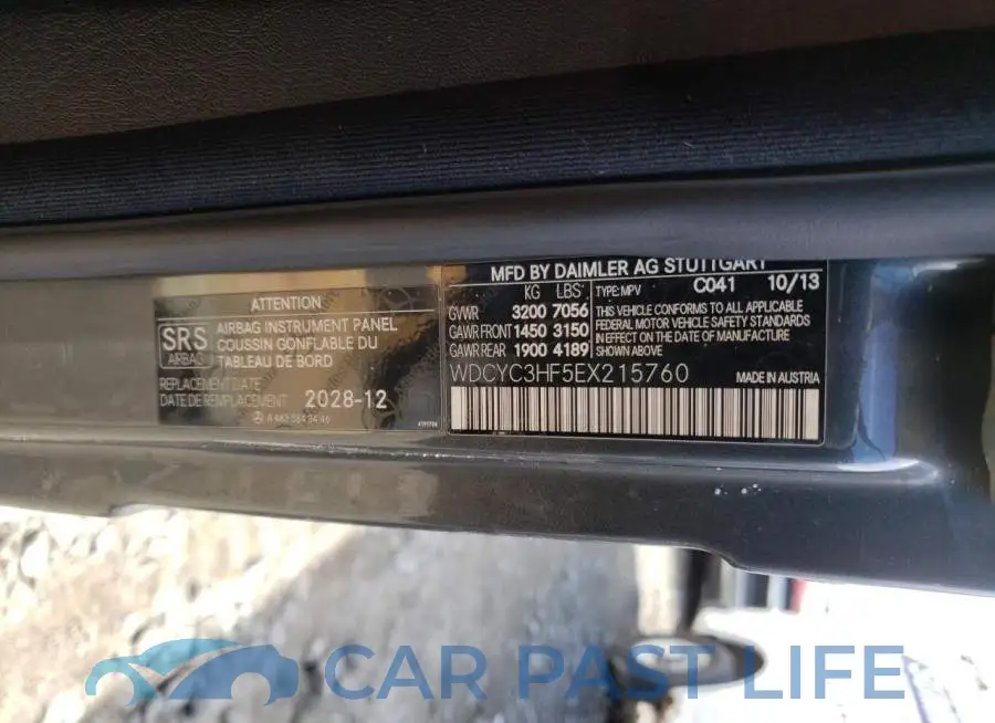 WDCYC3HF5EX215760# 10