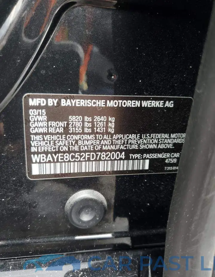 WBAYE8C52FD782004# 12