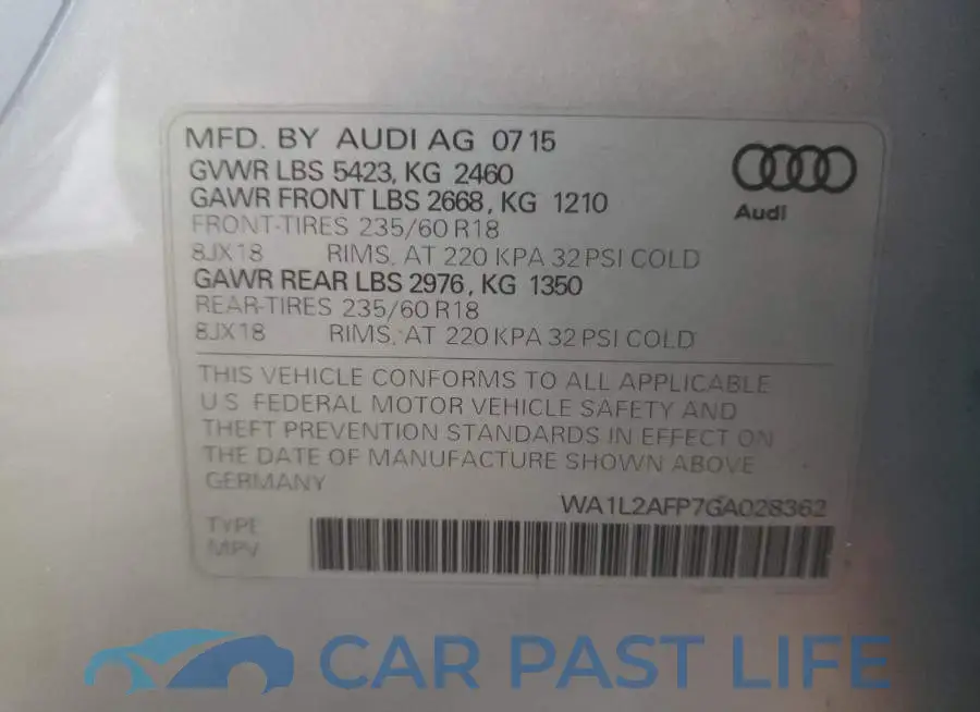 WA1L2AFP7GA028362# 10