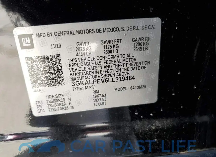 3GKALPEV6LL219484# 13