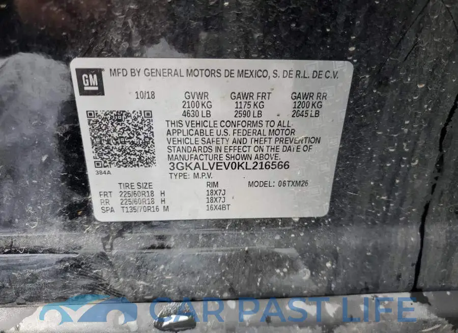 3GKALVEV0KL216566# 13