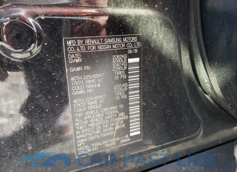 KNMAT2MT5LP504910# 13