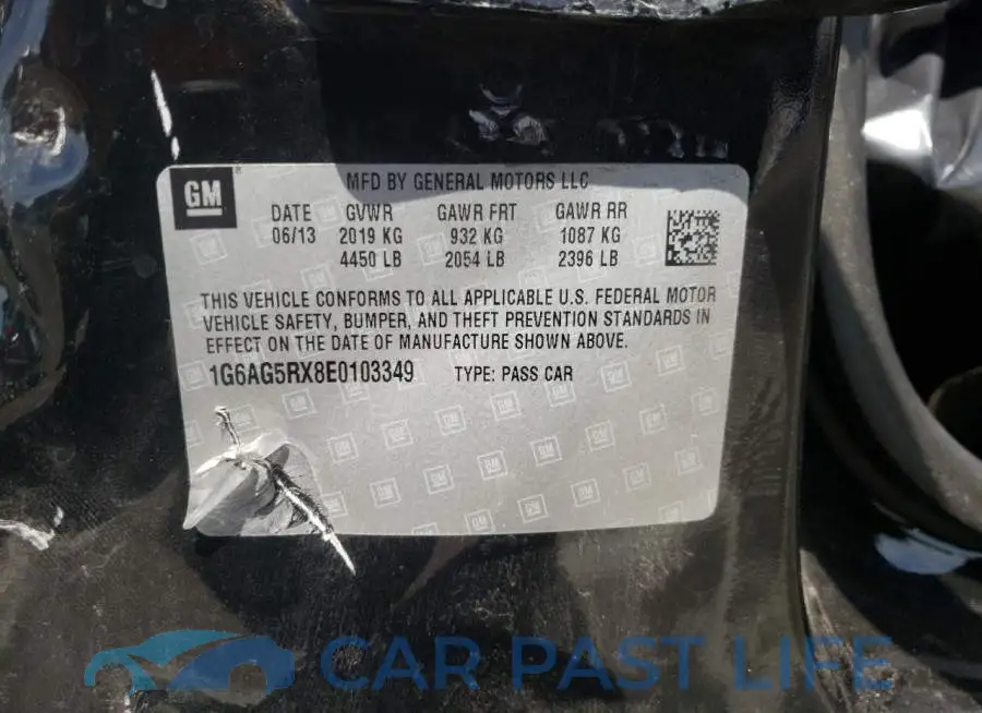 1G6AG5RX8E0103349# 10