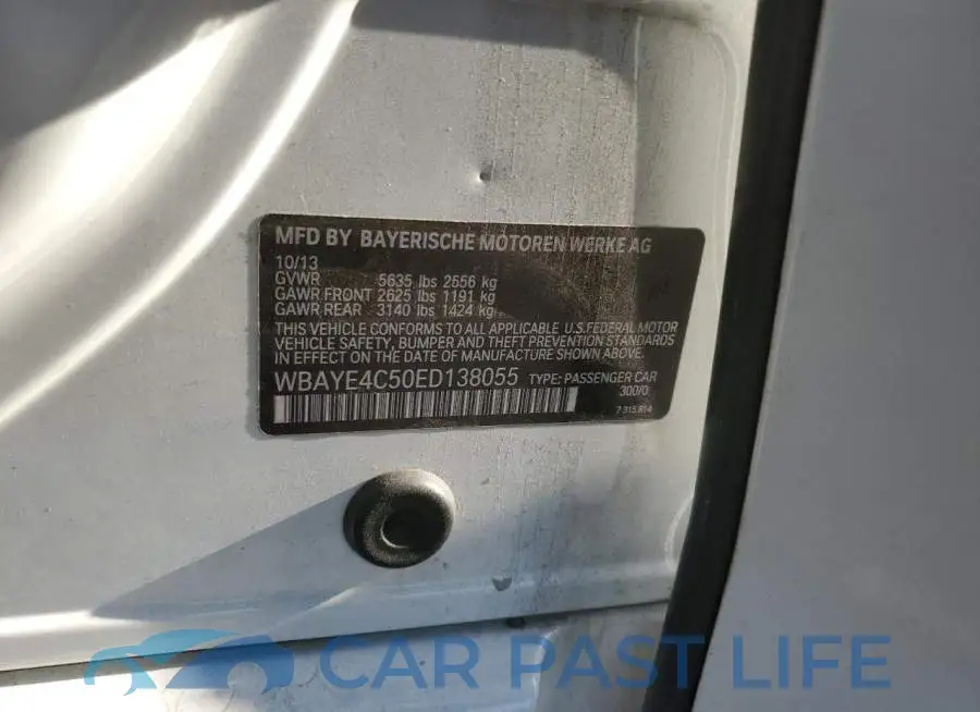 WBAYE4C50ED138055# 12