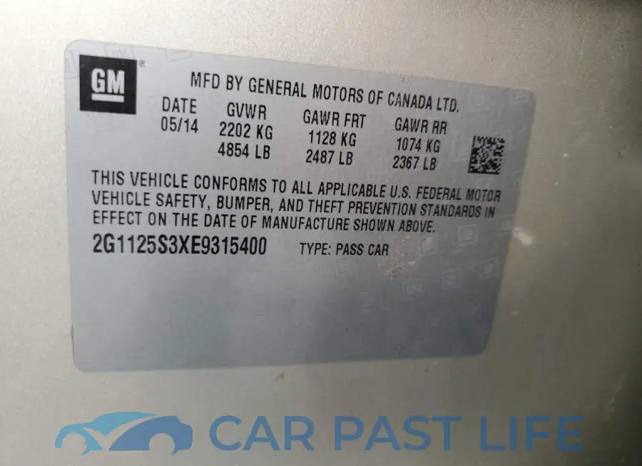 2G1125S3XE9315400# 12