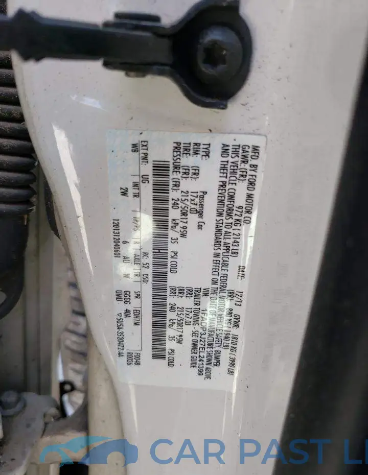 1FADP3J27EL241399# 12