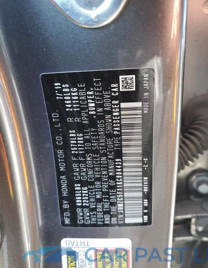 JHMZC5F11KC004439# 13