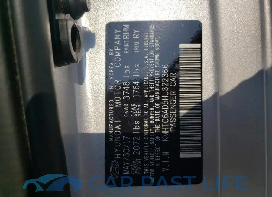 KMHTC6AD5HU322366# 12