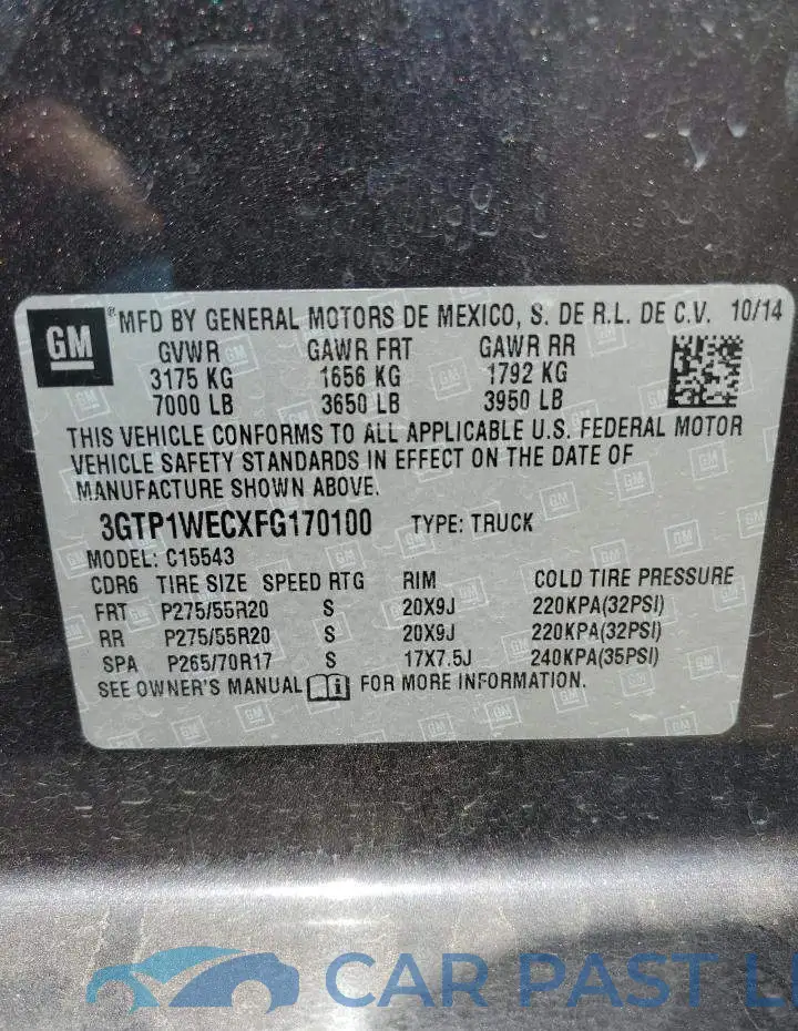 3GTP1WECXFG170100# 13
