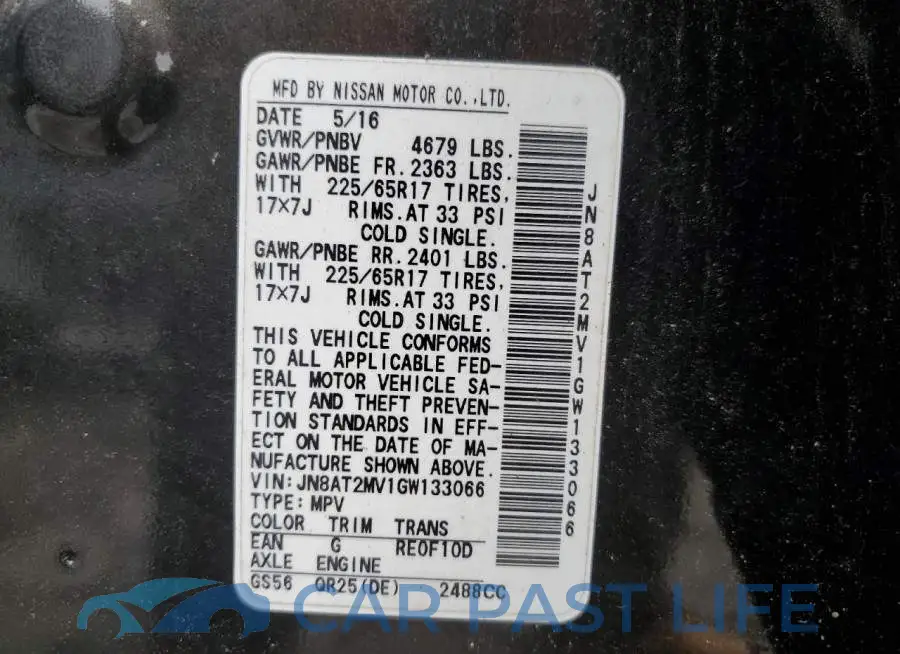 JN8AT2MV1GW133066# 13