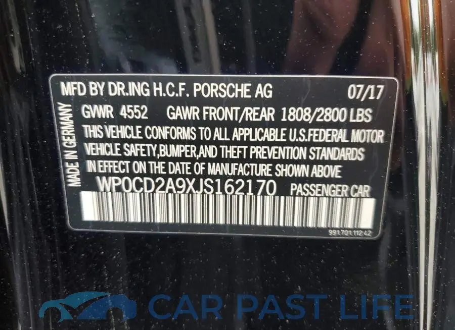 WP0CD2A9XJS162170# 13