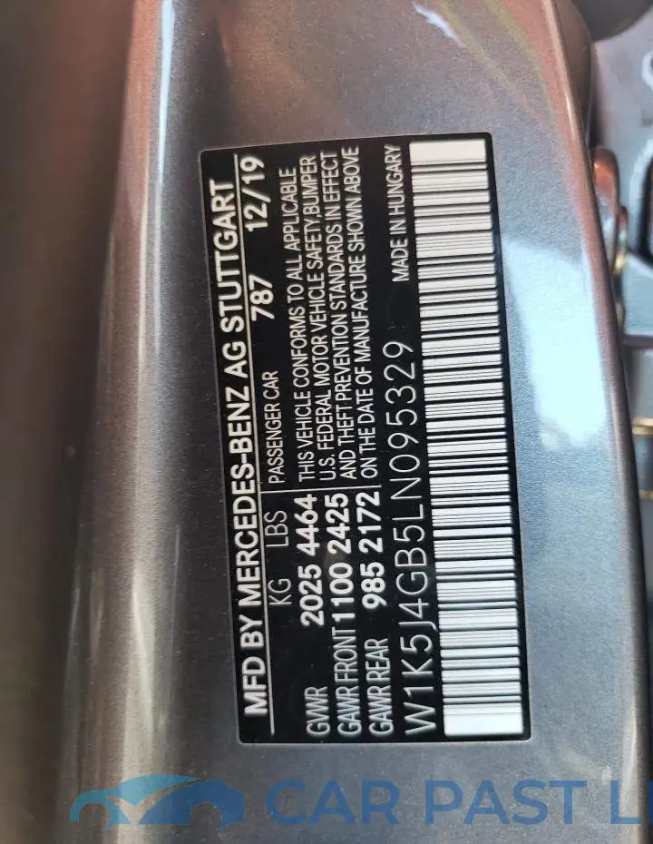 W1K5J4GB5LN095329# 13