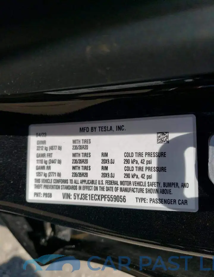 5YJ3E1ECXPF559056# 13
