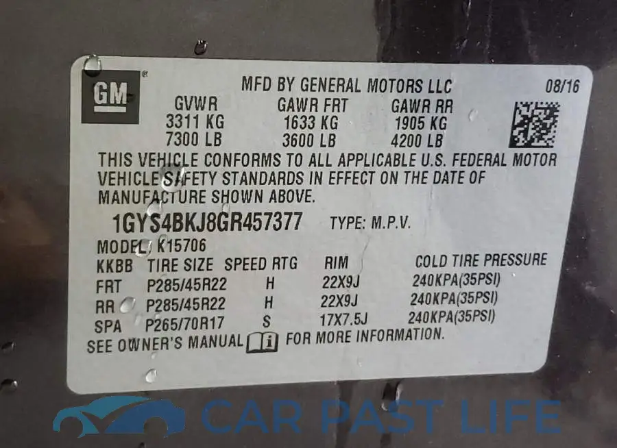 1GYS4BKJ8GR457377# 13