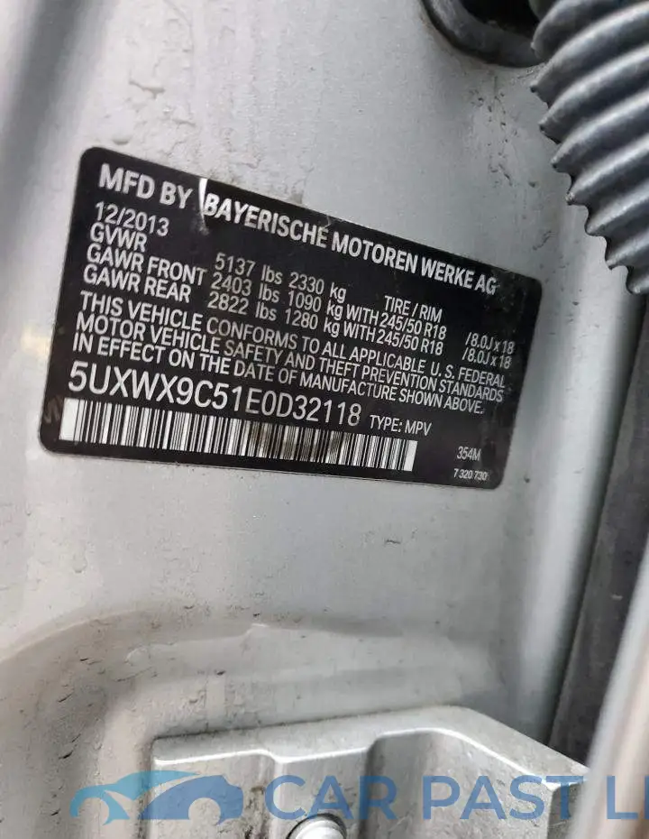 5UXWX9C51E0D32118# 13