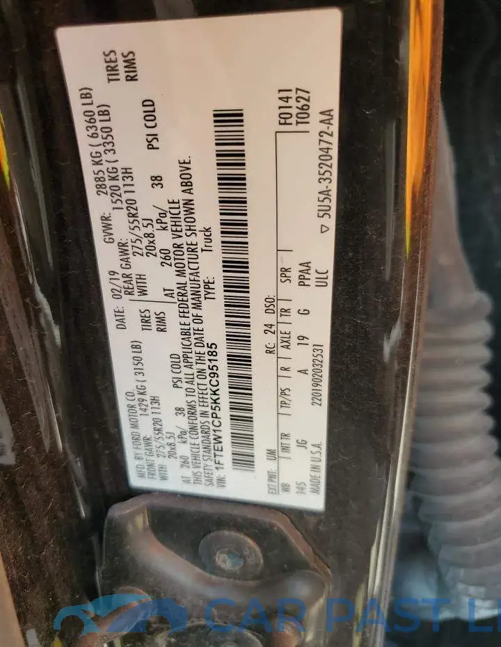 1FTEW1CP5KKC95185# 13