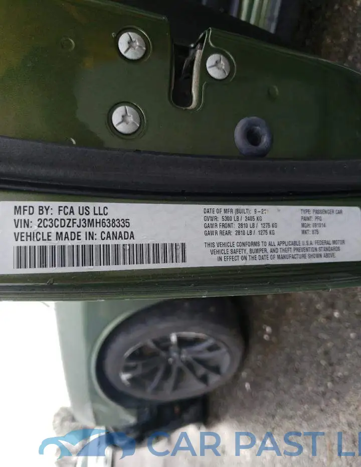 2C3CDZFJ3MH638335# 13