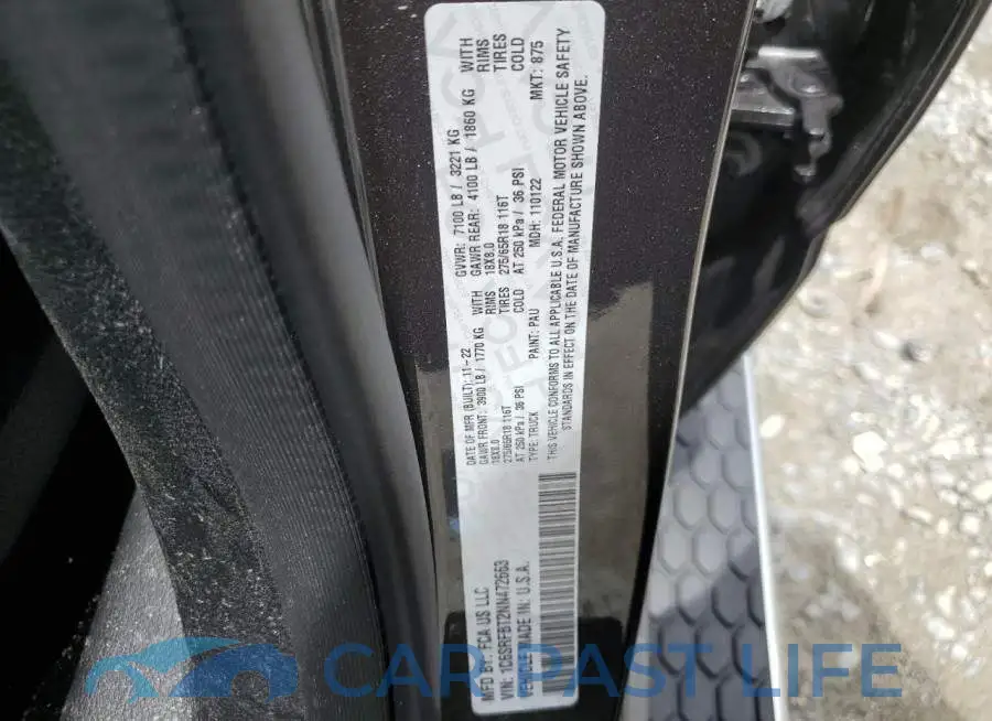 1C6SRFBT2NN472663# 12