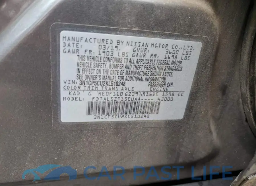 3N1CP5CU2KL510248# 13